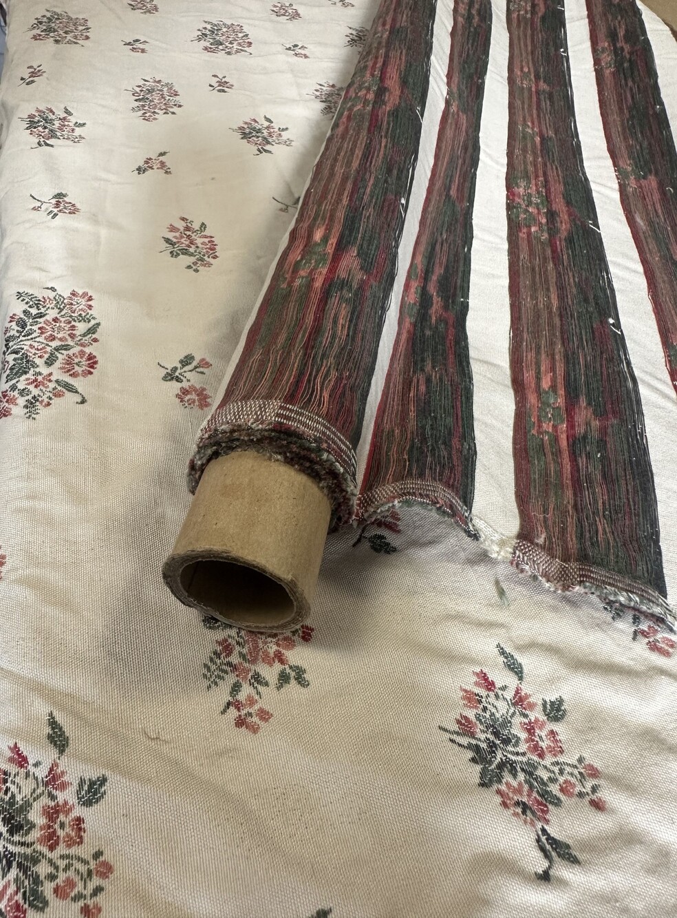 Upholstery Drapery Floral Pattern Satin Cotton 54" Fabric